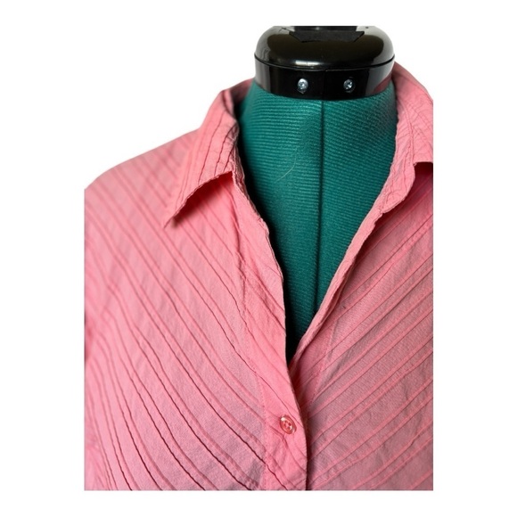 Sonoma Pink Women's Button-Up Shirt Sz XL - Picture 2 of 10